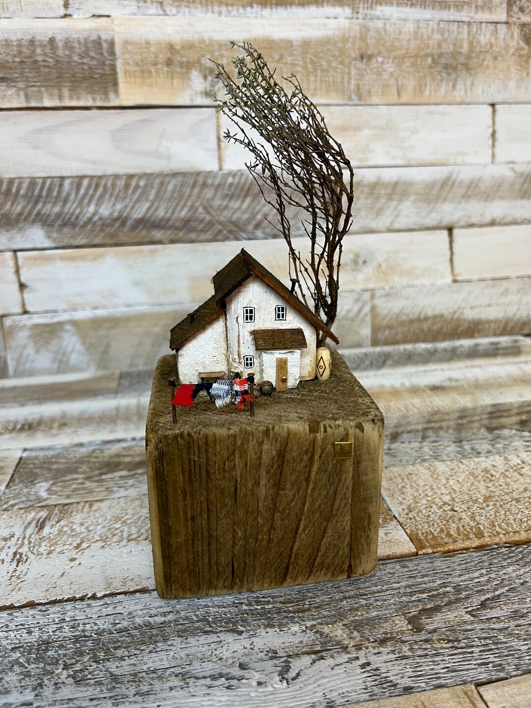 4-teilige Holz-Tischdekoration Im Bauernhaus-Stil - Rustikale Schilder Mit Sprüchen Für Küche & Regal