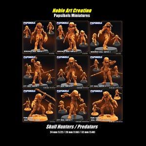 Papsikels Miniatures Scifi City Skull Hunter / Berserker / Young Blood / Tabletop / RPG / Wargame / 1:72 / 28 mm / 32 mm