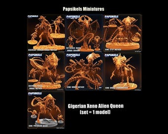 Papsikels-miniaturen | Sci-Fi Xeno Broedmoeder | Stiefmoeder | Buitenwereld | Thalos-koningin | Grootmoeder | Keizerin | 1:72 28 mm 32 mm