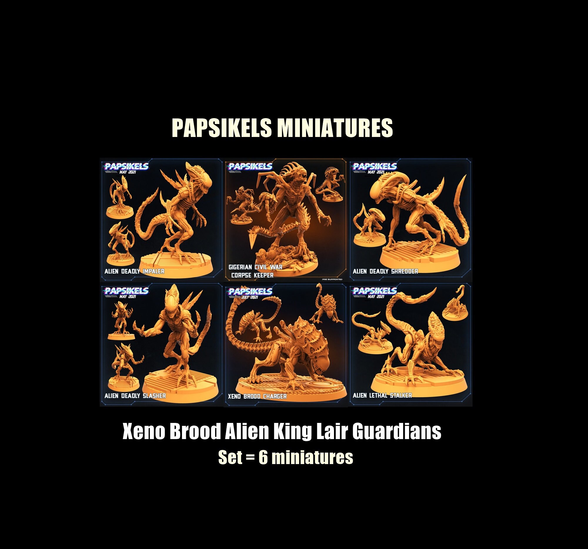 Xeno Brood Mother (Queen) – Miniatura Papsikels – Scala Epica – AvP / Aliens