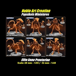 Papsikels Miniatures Xeno Alien Elite Praetorian / Monster / Alien Beast / Alien / Xenos / Wargame / Tabletop / RPG / DnD / 28 mm / 32 mm
