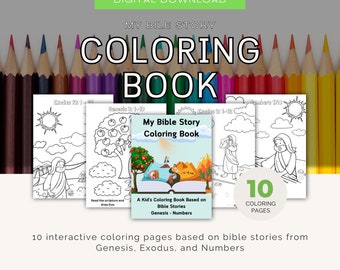 JW Kids Bible Story livre de coloriage, livre d'activités de réunion JW, pages à colorier JW, livre de coloriage imprimable, livre de coloriage Bible pour enfants,