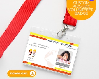 JW LDC Badge for Kids, JW gifts for Kids, future Ldc volunteer junior ldc volunteer, kingdom hall maintenance ldc project gifts for kids