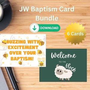 Carte de baptême JW Félicitations pour le baptême Carte de la meilleure vie de tous les temps Carte JW Carte numérique JW, cartes imprimables JW Cadeau de baptême JW