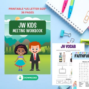 JW Kids Activity Book, JW Meeting Activity Book, JW Coloring Pages, Printable Coloring Book, Jw Kids Activity Book for Jw Kids printable