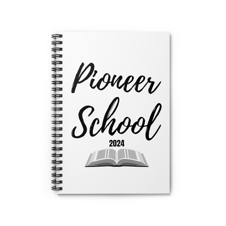 Pioneer School 2024 JW Spiral Notebook Ruled Line Pioneer Gift JW