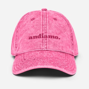 Hot Pink Andiamo Hat, Italian Hat,  Travel Italian Baseball Cap, Summer 2024 Europe Hat, Italy Hat, Cute Hat Italy Gift for Italy Lover