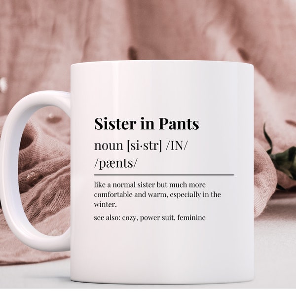 Tasse à café JW Sister in Pants, mises à jour JW, cadeau pantalon pour soeurs, cadeau soeur JW, cadeau pionnier Jw, cadeau pour soeur jw, mise à jour du pantalon JW Jworg