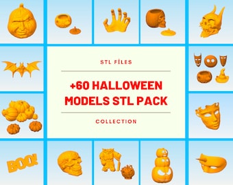 For hallowen big STL pack files - stl package, 3d printing, 3d printed, 3d models, 3d printer, collection stl, 3d print, hallowen party