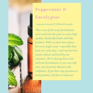 DIY Cold Process Soap Recipe | Peppermint & Eucalyptus Soap | Digital Downloads for Handmade Soap Makers