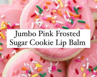 Jumbo Pink Frosted Sugar Cookie Lippenbalsam