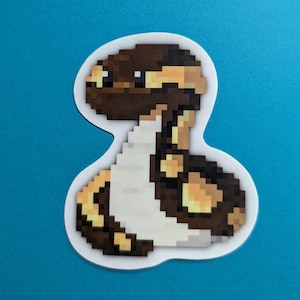 Ball Python Pixel - Vinyl Sticker - Waterproof - 3"