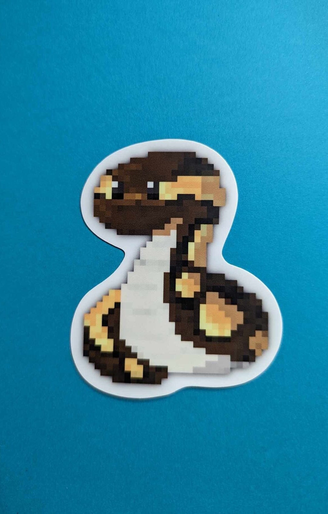 Ball Python Pixel - Vinyl Sticker - Waterproof - 3