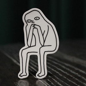 Thinking Humanoid - Vinyl Sticker - Waterproof - 3"