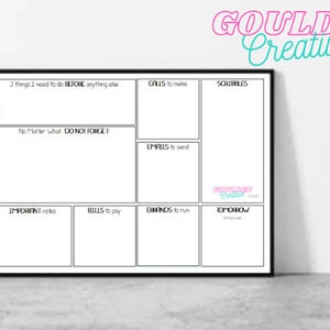 Brain Dump - To Do Liste PDF zum Ausdrucken