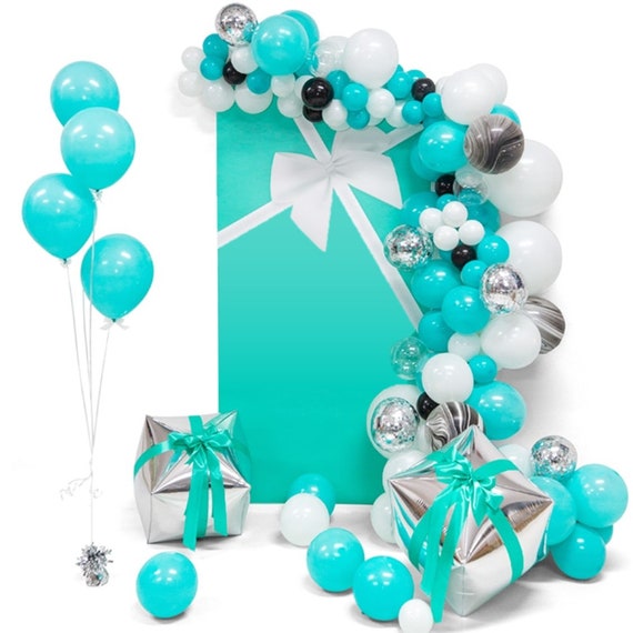 Tiffany Blue Birthday Balloon Garland / Breakfast at - Etsy