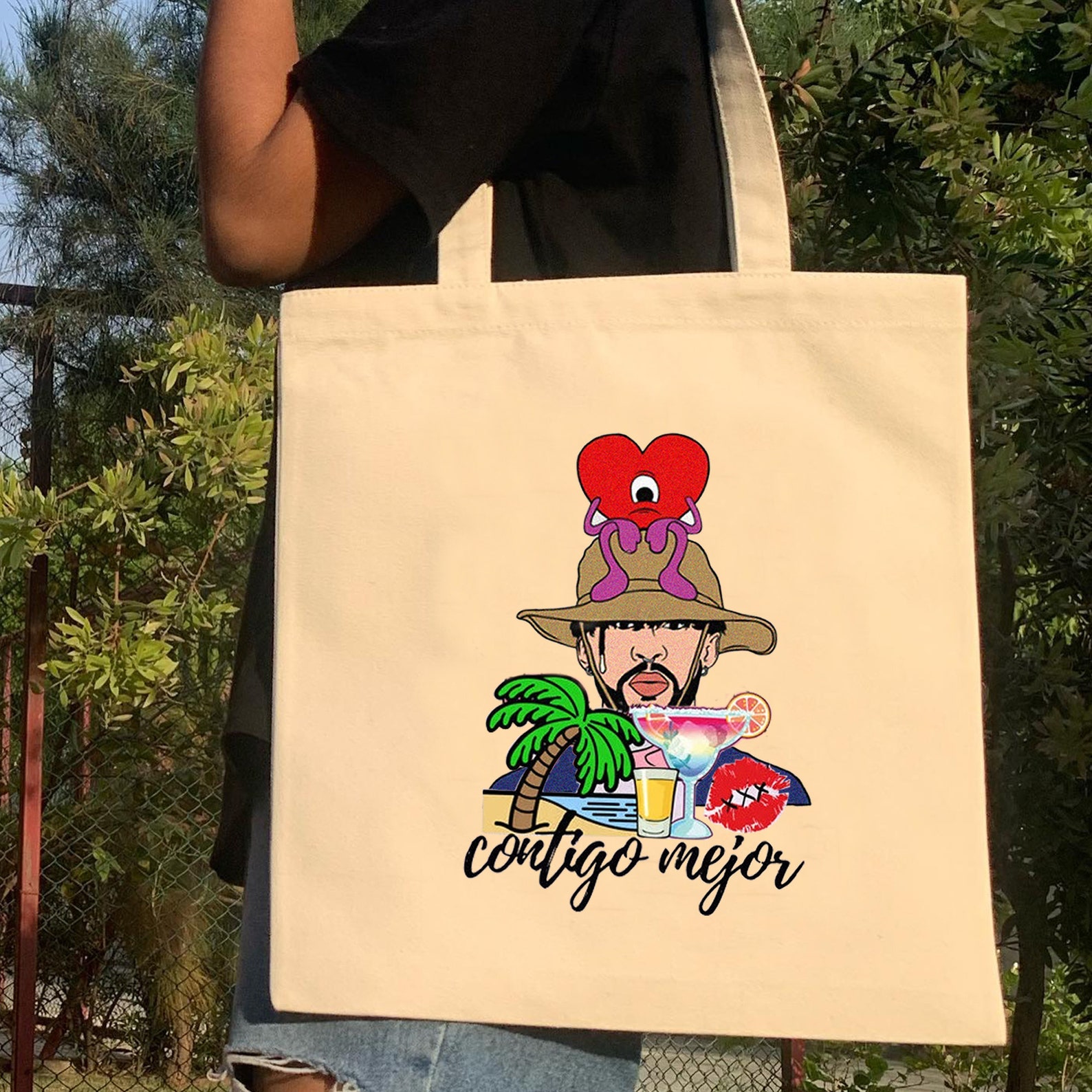 Bad Bunny-Un Verano Sin Ti Tote Bag World's Hottest Tour - Etsy