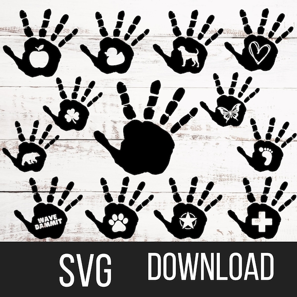 Offroad Wave Hand Bundle SVG/PNG 13 designs, Vector Cricut