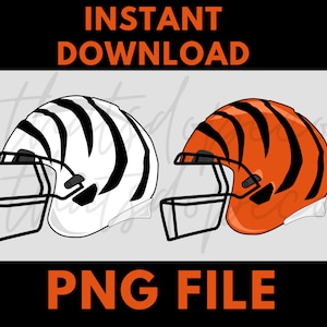 Cincinnati Helmet Stripes png digital file, Joeyb, Joebrr, Jamarr Chase, Football, Joe Burrow