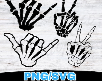 Skeleton Wave Bundle for Jeep SVG/PNG 4 designs, Skeleton hands