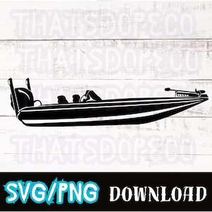 Bar Boot SVG PNG-Datei, Bass Fischen, Fischerboot, Fischer