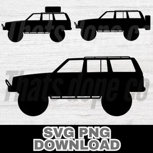XJ decals for Jeep Cherokee svg and png file, sublimation