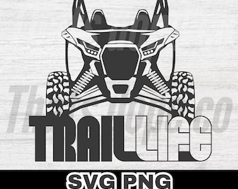 SXS Trail Life オフロード SVG と PNG ファイルを並べて表示