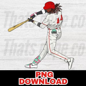 Archivo PNG rojo de Elly De La Cruz Home run sublimación