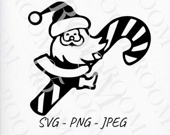 Santa Claus SVG, Christmas icon, Christmas decoration, Christmas clipart, SVG graphic, Santa illustration
