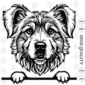 Dog Peeking Golden Retriever Svg Paw Svg PEEKING GOLDEN RETRIEVER Clipart Dog Peek Svg files for Cricut