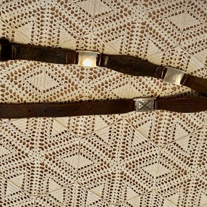 vintage FOSSIL Concho et ceinture occidentale en cuir