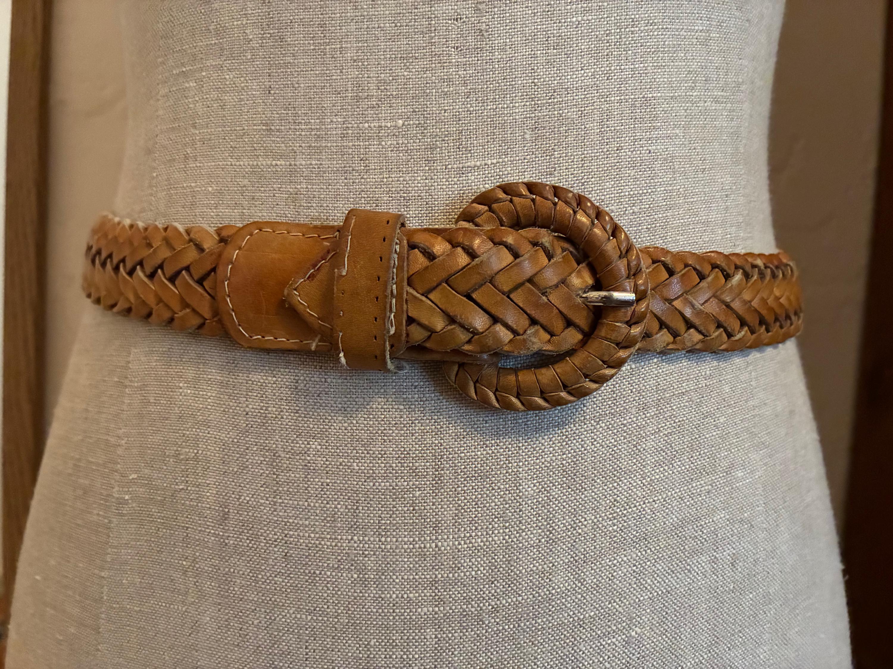 Beautifully Crafted Braided Leather Belt Made in Turkey  display picture 1