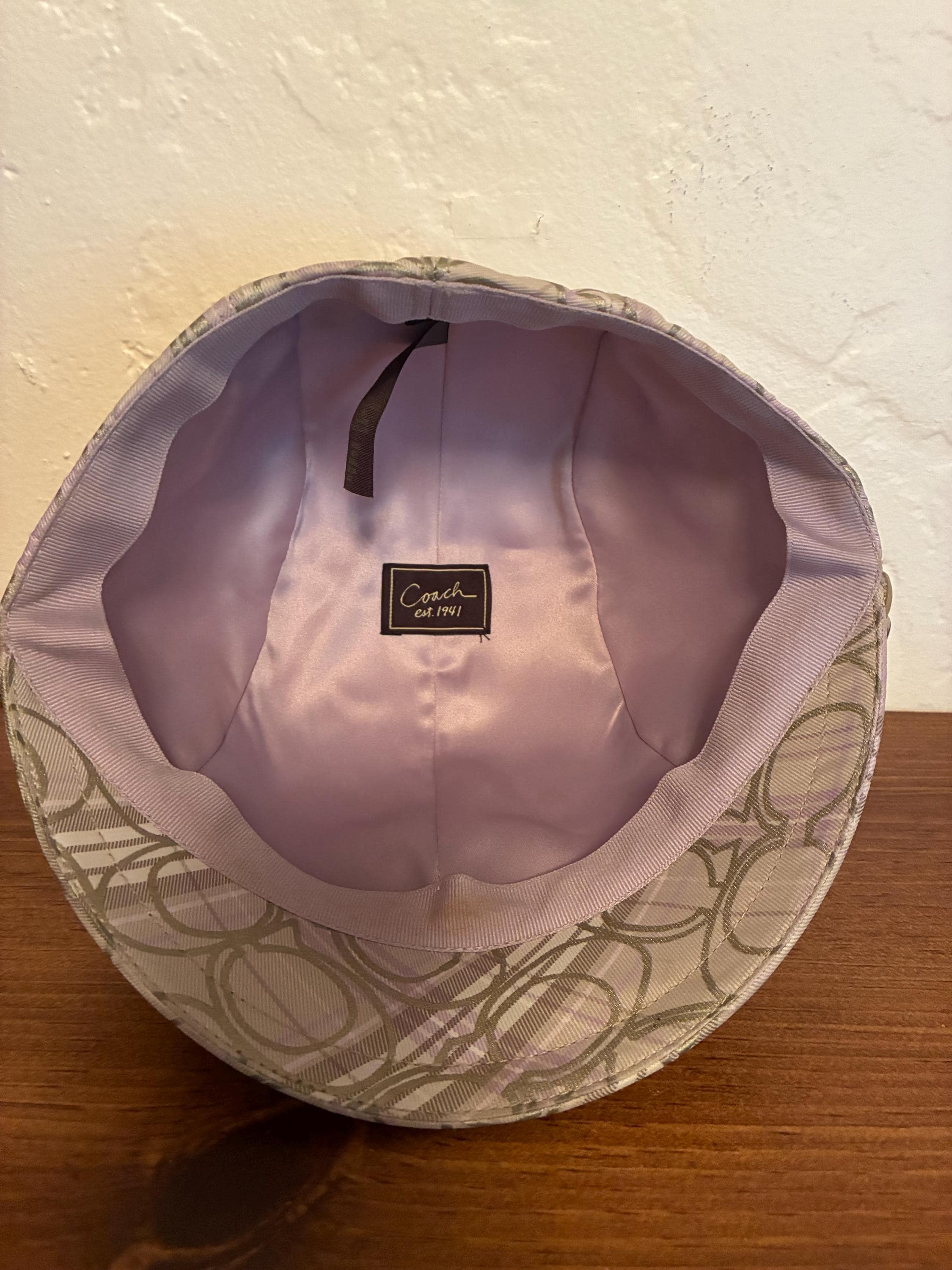 Coach Vintage bucket hat size p/s. Vintage Coach Green Signature Bucket Hat | Mercari main image 3