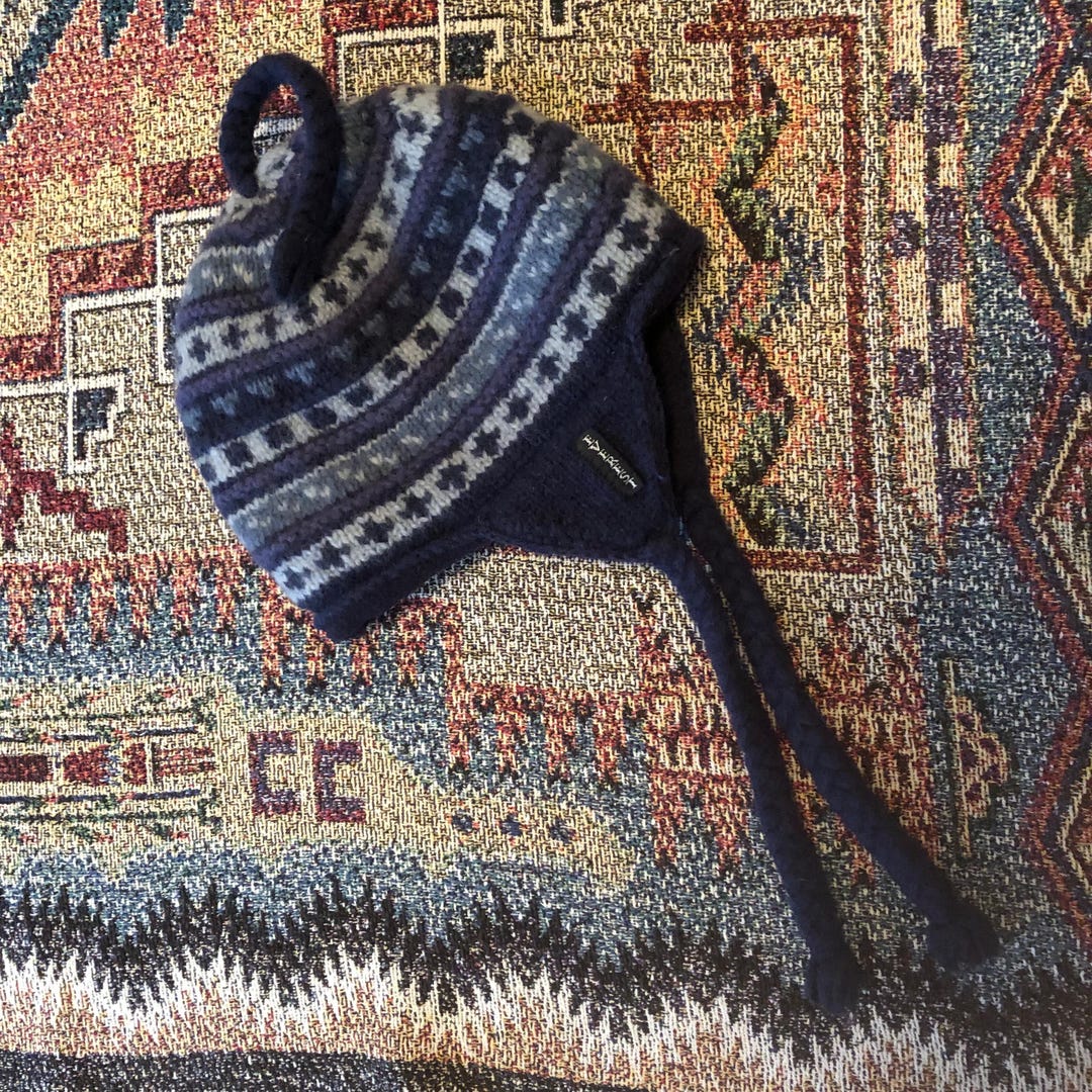 Everest Designs Népal 100% laine polaire doublé cache-oreilles bonnet
