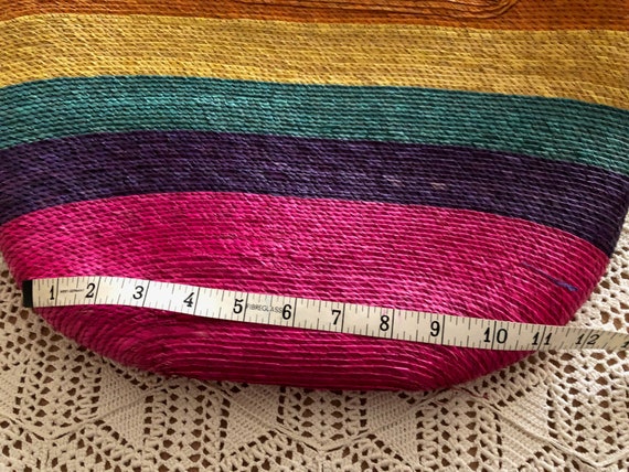 Vibrant, Sturdy and Stylish Mexican Striped Straw… - image 3