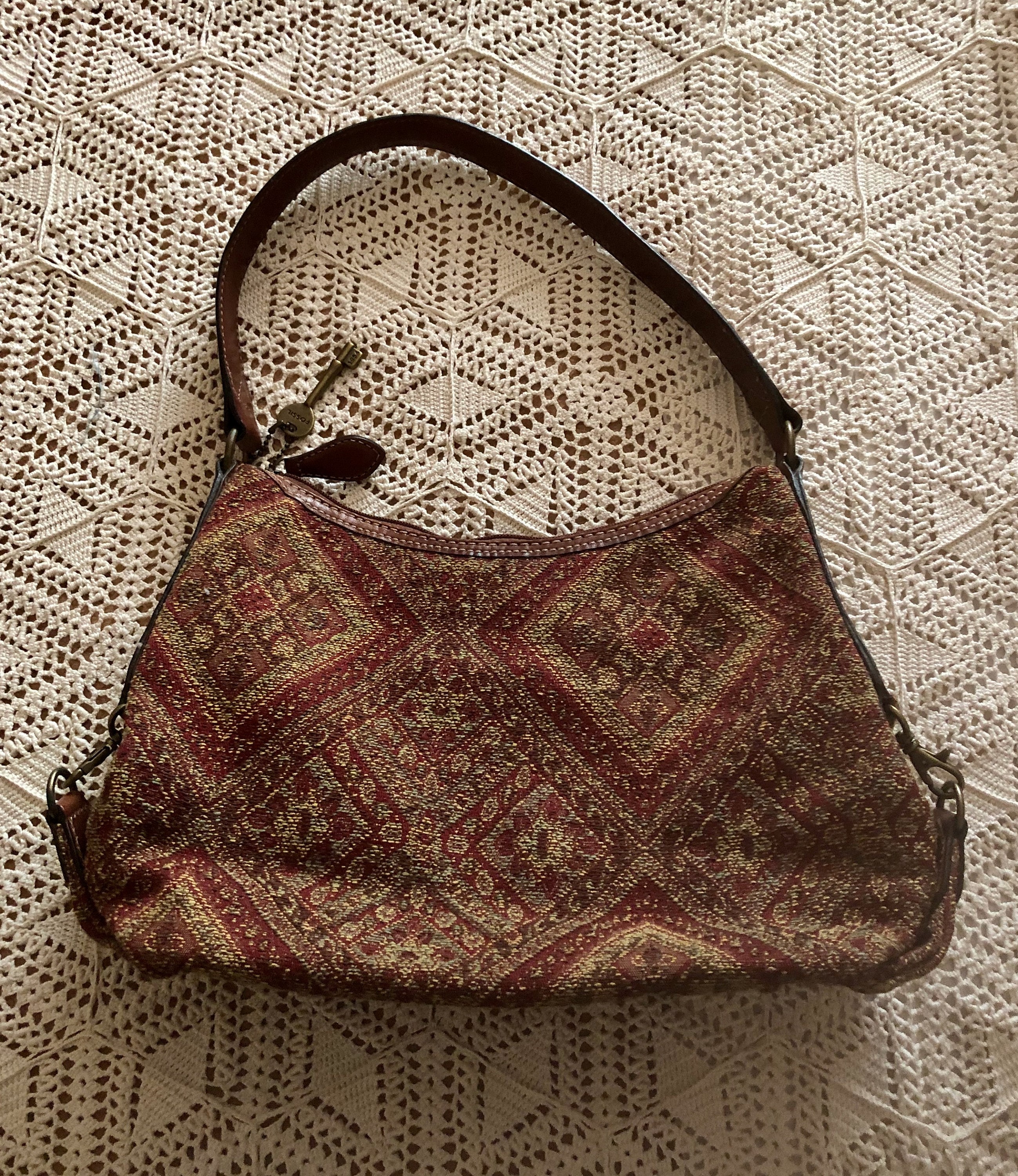 Fossil tapestry bag hotsell