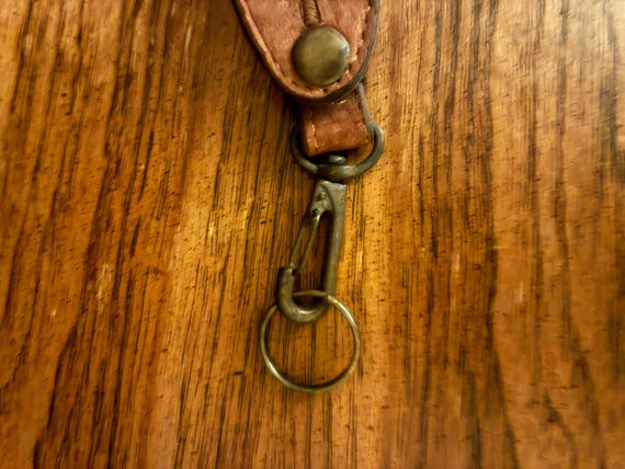 Belt Loop Leather Keychain with Southwest Motif - image 3