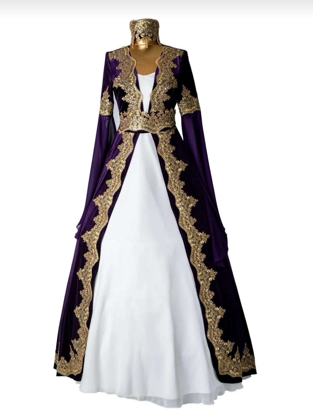 伝統的なヴィンテージトルコウェディングドレス ビンダリ トルコ民族