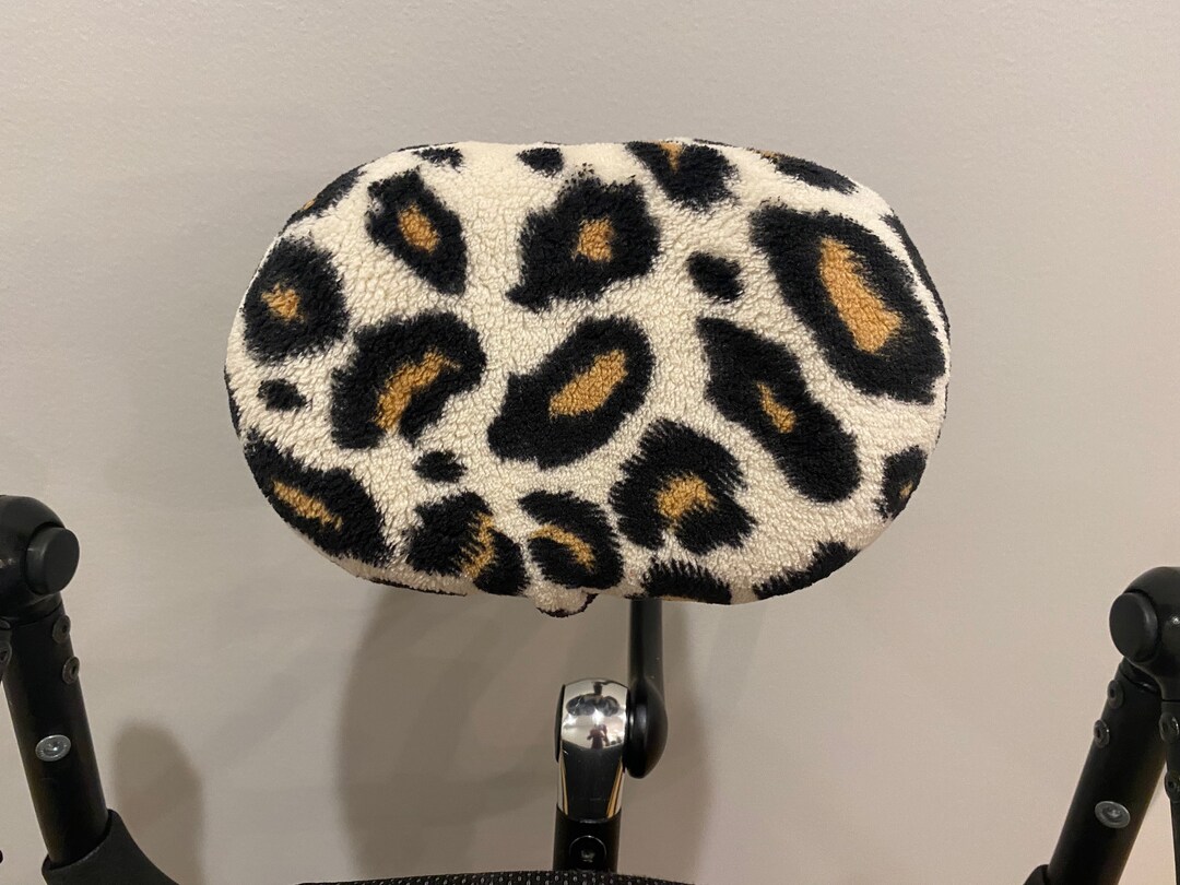Wheelchair Headrest Cover Fluffy Cheetah Print Etsy UK