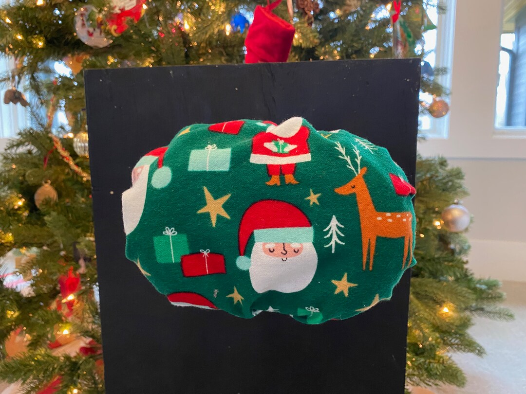 Wheelchair Headrest Cover Green With Santa Etsy