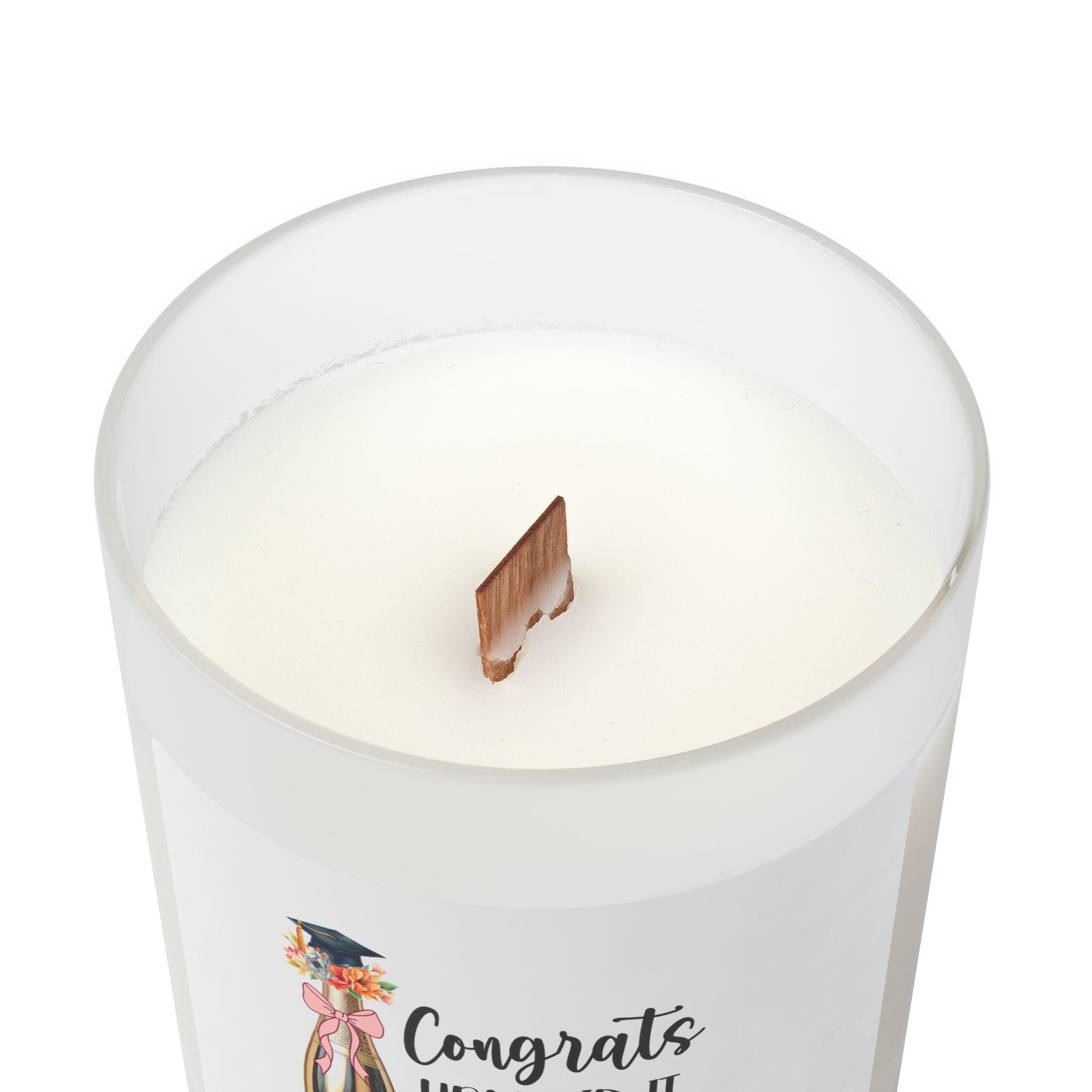 Personalized Graduation Candle Gift Class of 2026, Custom Name Congrats ...