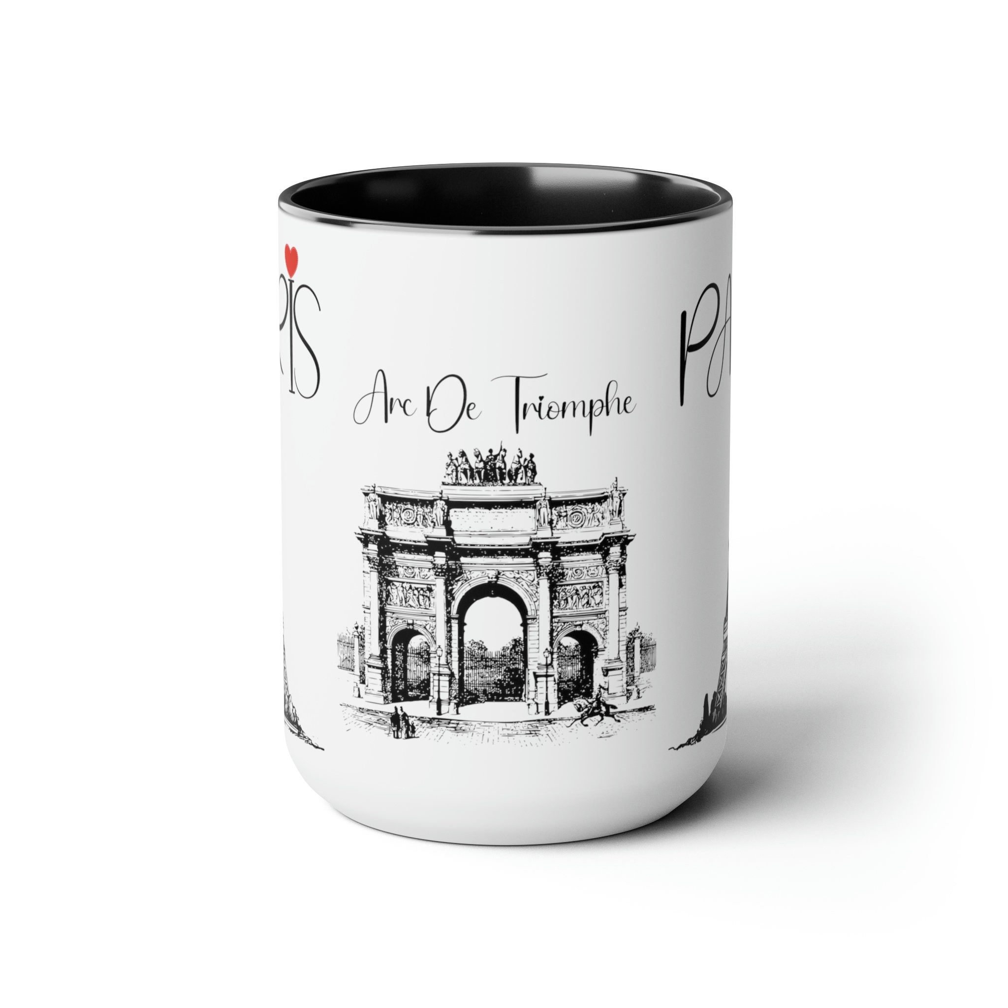 Paris Mug, Eiffel Tower, J'adore Paris, Novelty Coffee Mug, Gift for Her, Black and White Coffee