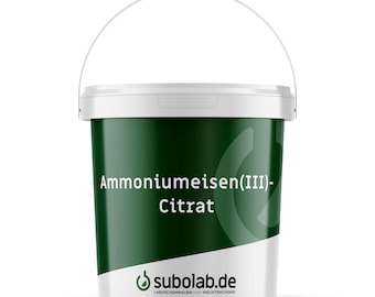 Ammoniumeisen(III)-citrat | Chemieprodukt für Fotografie | DIY-Projekte & industrielle Anwendungen | grün | Cyanotypie | CAS-Nr.: 1185-57-5