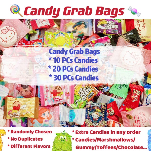 Candy Grab Bags/Graduation/Graduated gift/Exotic Candies/marshmallow/gummy/mystery bag/Birthday/Party/Japanese/Chinese Candy/gift idea