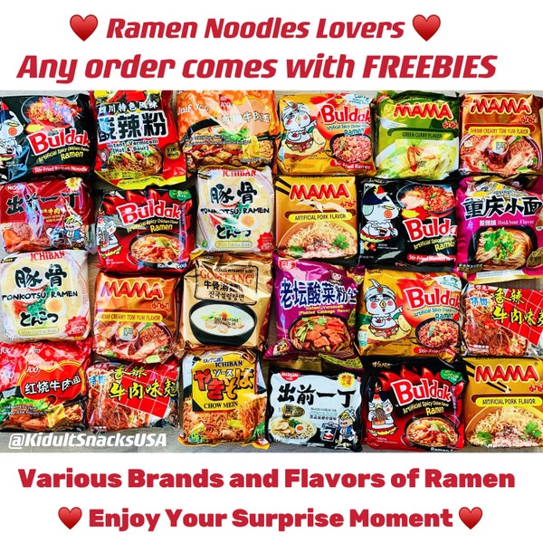 15 Ramen noodles/Graduation /Celebration/Variety noodle/Japanese ramen/Asian food/mystery ramen box/birthday/anniversary/snack