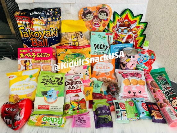 Exotic Snacks Drinks, Japanese Snacks, Asian Snacks, Worldwide Snacks,  Holidays, Valentines , Birthday, Ramen, Soda, Mochi Valentine Sale 