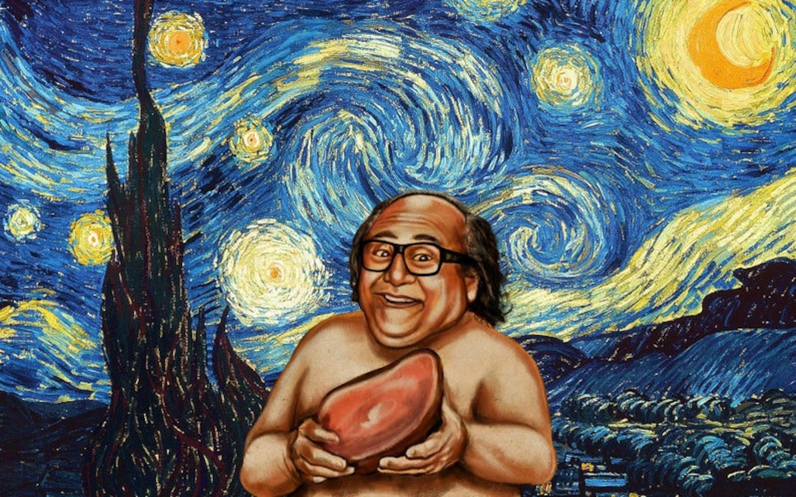Danny Devito Always Sunny rum Ham on a Starry Etsy