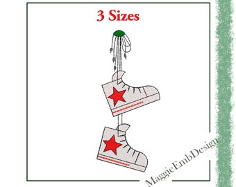Sneakers machine embroidery design
