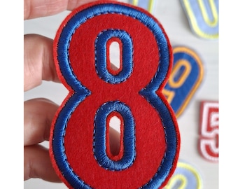 Number Patches 0-9 Machine Embroidery Design Digital Download