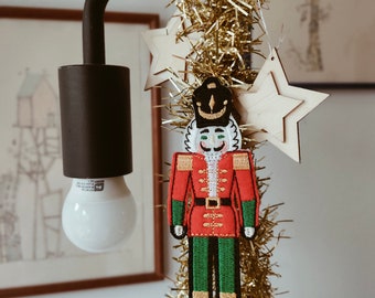 Nutcracker applique machine embroidery design christmas ornament